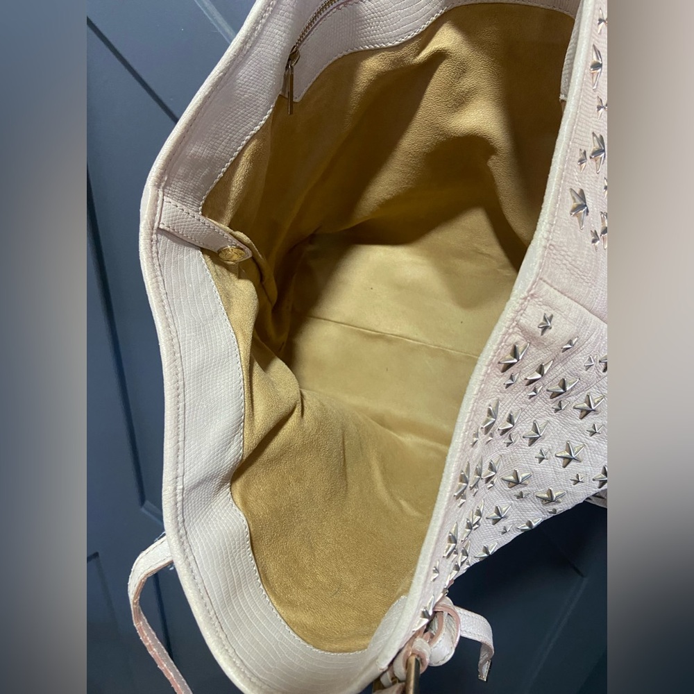Jimmy Choo Beige Star-Embellished Tote - Picture 6 of 10